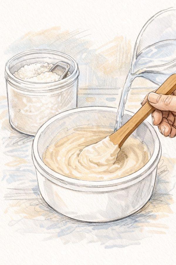 Alginatmaske anrühren